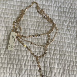 New with tags layered lariat necklace